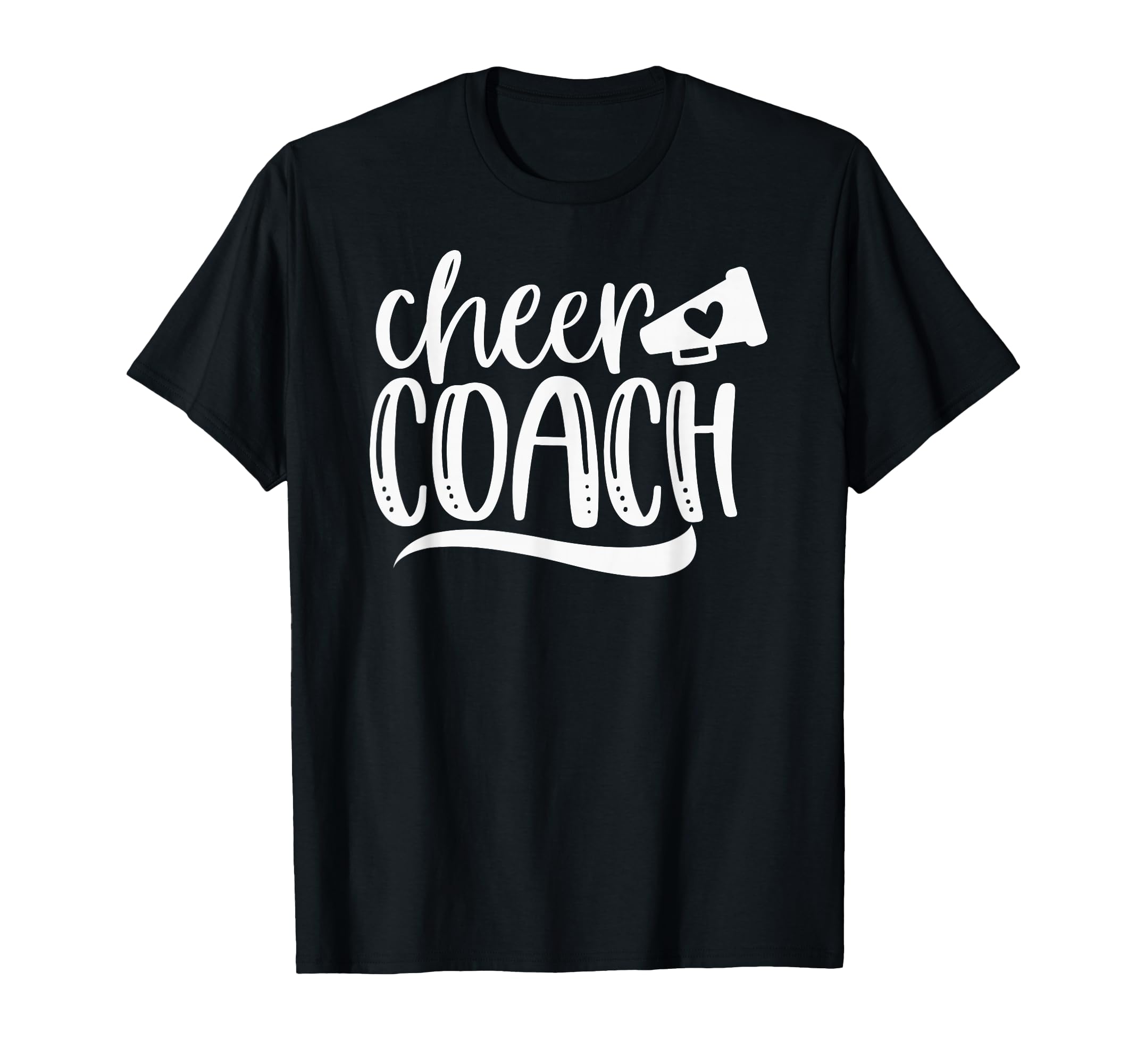Womens Cheer Coach Megaphone T-Shirt - Minimalist Print for Adults - T-Shirt, Sweatshirt, Hoodie