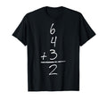 Baseball Inspired Math 6 4 3 2 Double T-Shirt - Graphic Print for Adults - T-Shirt, Sweatshirt, Hoodie