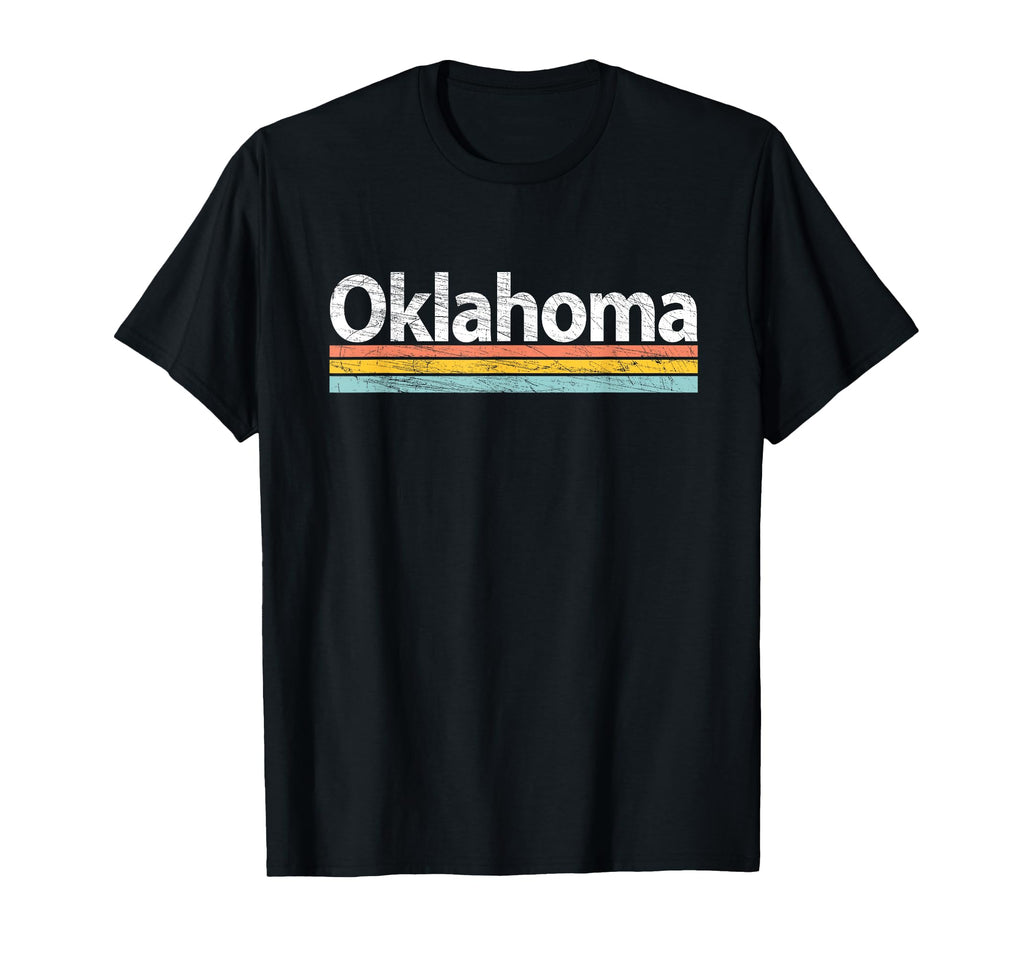 Oklahoma Worn Stripes T-Shirt - Fun Novelty Design Men Women - T-Shirt, Sweatshirt, Hoodie