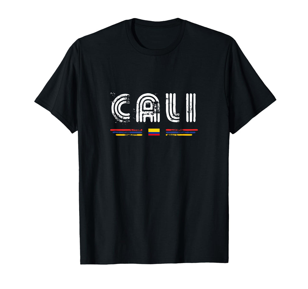 Cali Colombia 70S 80S Type Flag T-Shirt - Novelty Apparel Men Women - T-Shirt, Sweatshirt, Hoodie