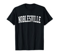 Noblesville Distressed White Varsity T-Shirt - Casual Everyday Wear Unisex - T-Shirt, Sweatshirt, Hoodie