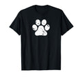 Distressed Dog Paw Mens And Womens Gift T-Shirt - Aesthetic Graphic Unisex - T-Shirt, Sweatshirt, Hoodie