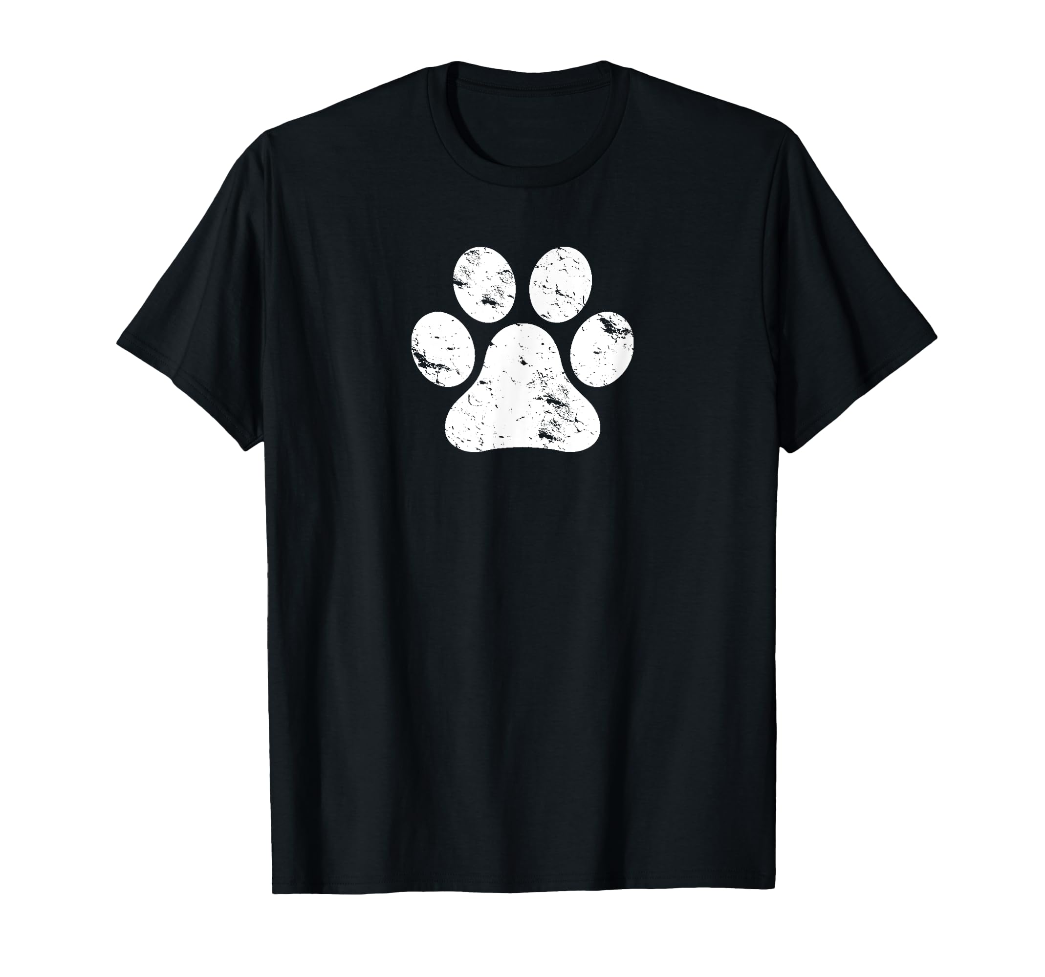 Distressed Dog Paw Mens And Womens Gift T-Shirt - Aesthetic Graphic Unisex - T-Shirt, Sweatshirt, Hoodie