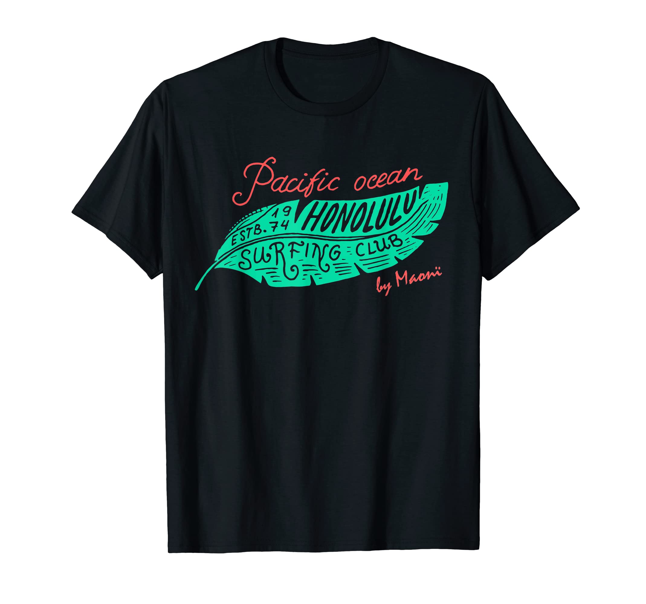 Pacific Ocean Surf Club Palm Tree T-Shirt - Custom Art Print for Adults - T-Shirt, Sweatshirt, Hoodie