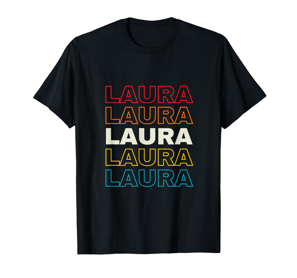 I Love Laura Personalized Sunset First Name T-Shirt - Unique Graphic Unisex - T-Shirt, Sweatshirt, Hoodie