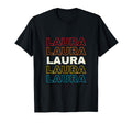 I Love Laura Personalized Sunset First Name T-Shirt - Unique Graphic Unisex - T-Shirt, Sweatshirt, Hoodie