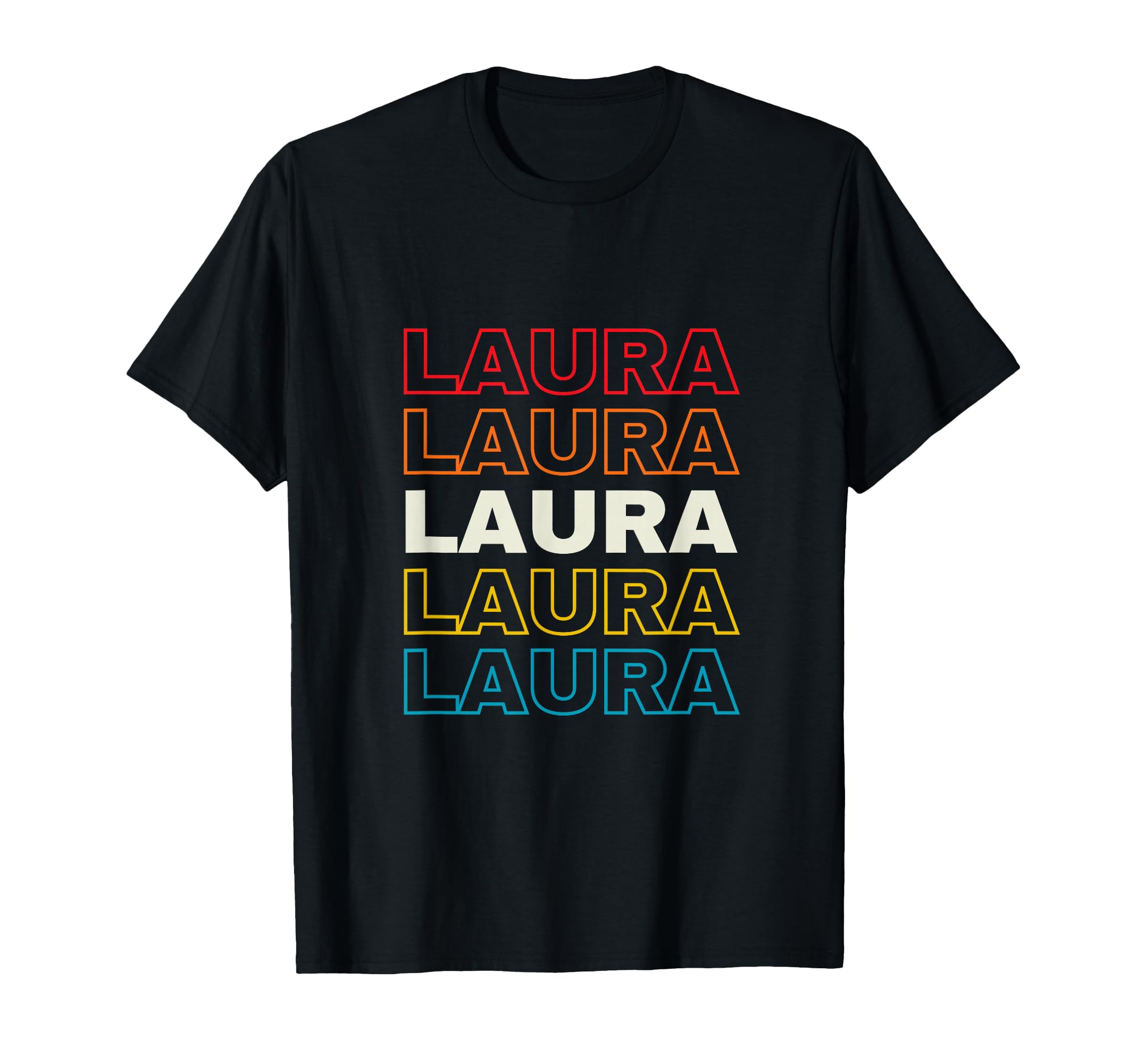 I Love Laura Personalized Sunset First Name T-Shirt - Unique Graphic Unisex - T-Shirt, Sweatshirt, Hoodie