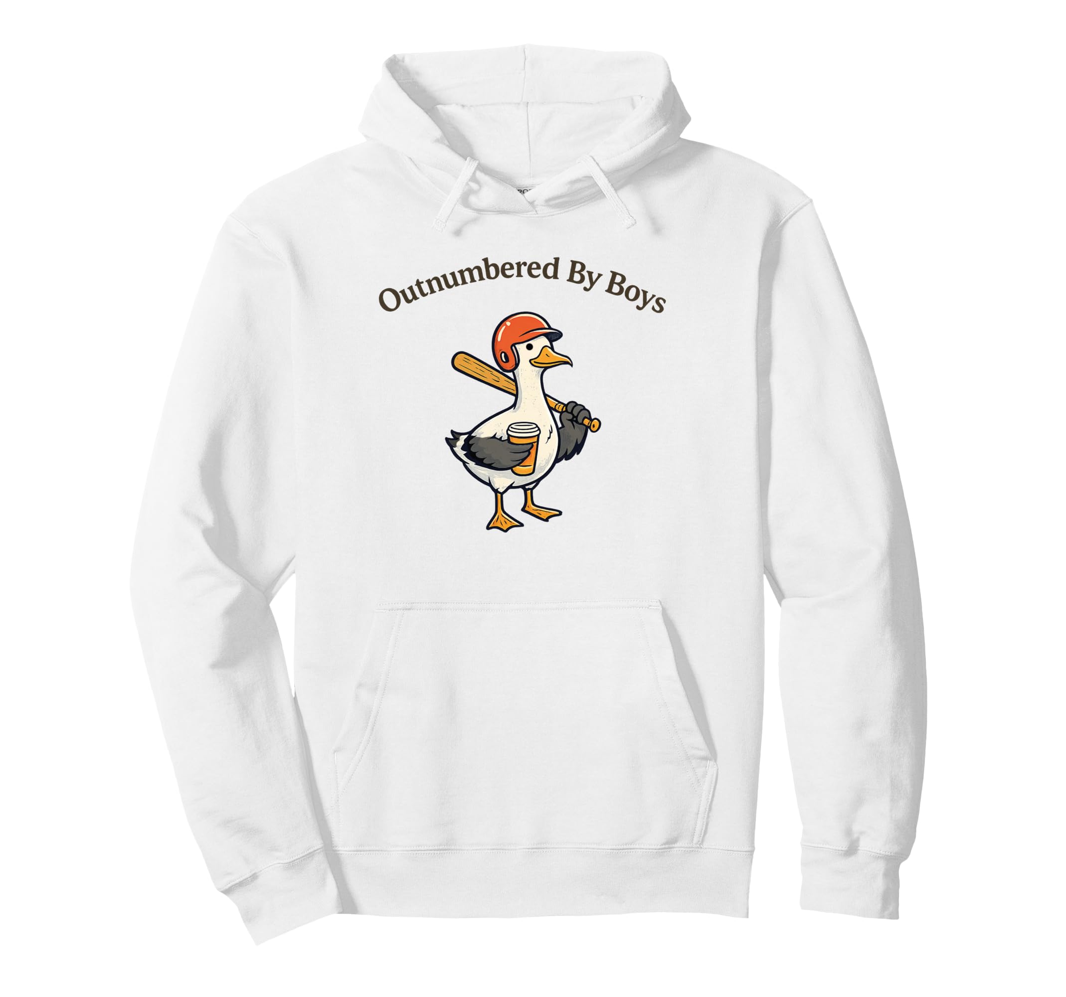 Mom Seagull Mothers Day Outnumbered Hoodie - Minimalist Print Unisex - T-Shirt, Sweatshirt, Hoodie