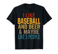 I Like Baseball And Beer Funny T-Shirt - Aesthetic Graphic Men Women - T-Shirt, Sweatshirt, Hoodie