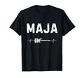 Maja Guitar Heartbeat Music Guitarist T-Shirt - Unique Graphic for Adults - T-Shirt, Sweatshirt, Hoodie