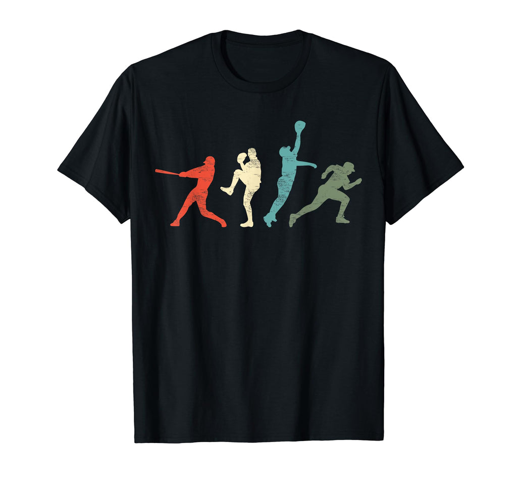 Baseball Catcher Pitcher Batter T-Shirt - Minimalist Print Men Women - T-Shirt, Sweatshirt, Hoodie
