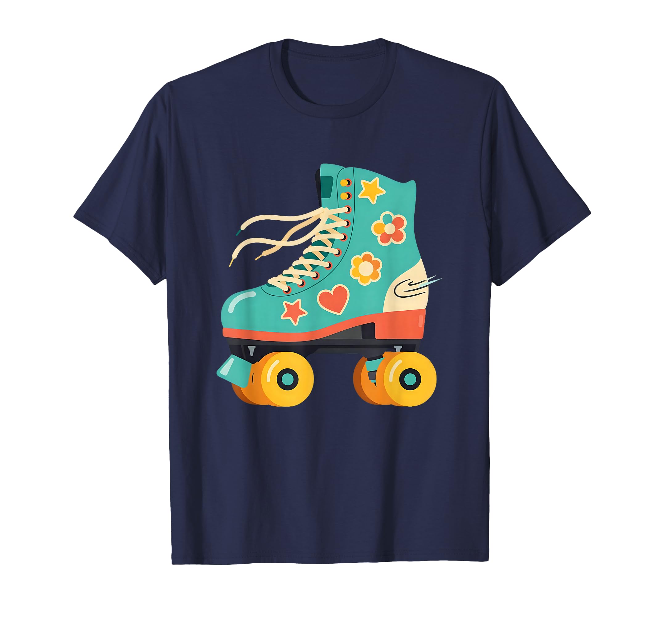 Roller Skate Disco Flower Power T-Shirt - Aesthetic Graphic for Adults - T-Shirt, Sweatshirt, Hoodie