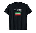 Tehran Iran Flag Distressed T-Shirt - Minimalist Print Men Women - T-Shirt, Sweatshirt, Hoodie