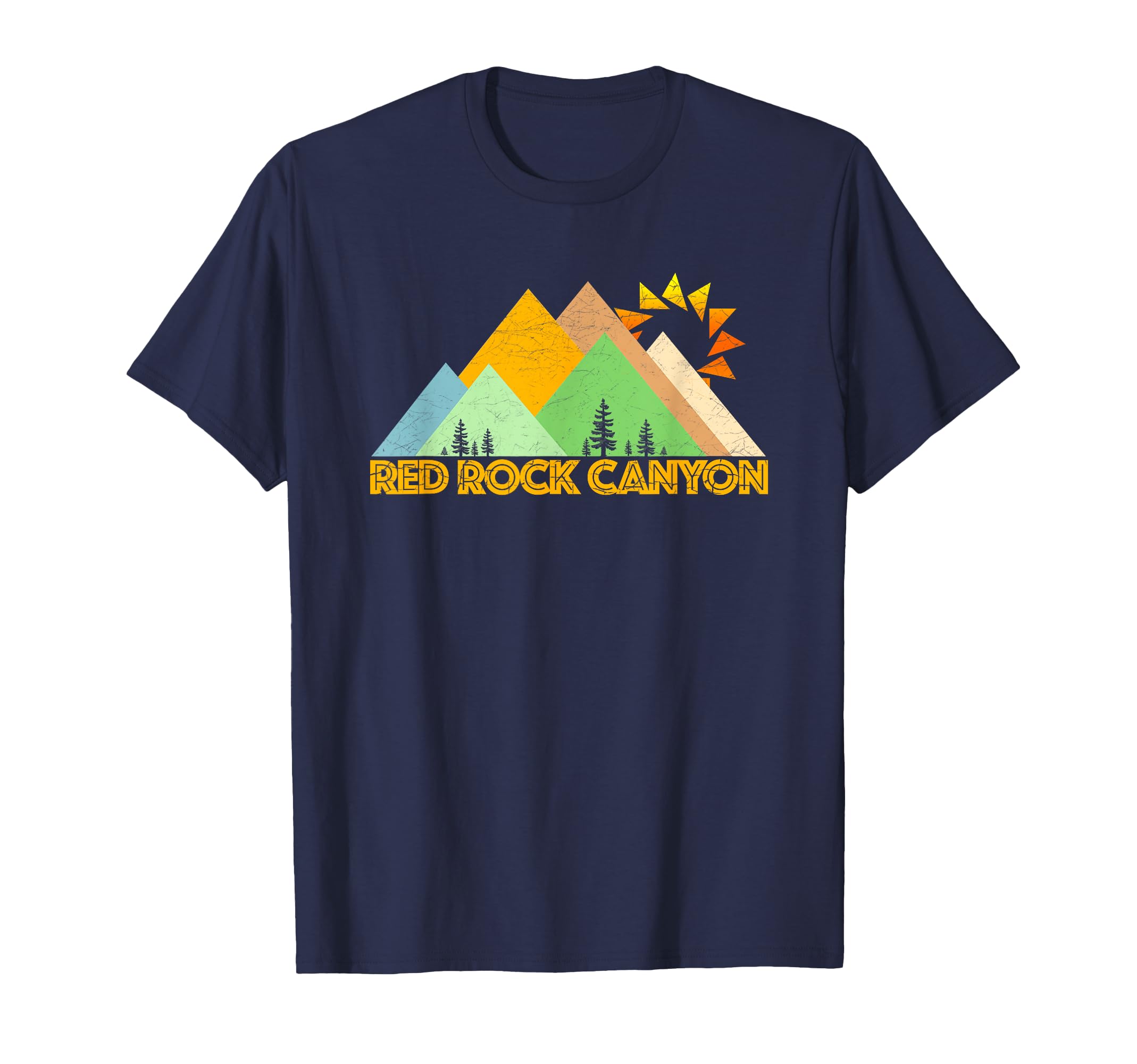 Red Rock Canyon Distressed T-Shirt - Aesthetic Graphic Men Women - T-Shirt, Sweatshirt, Hoodie