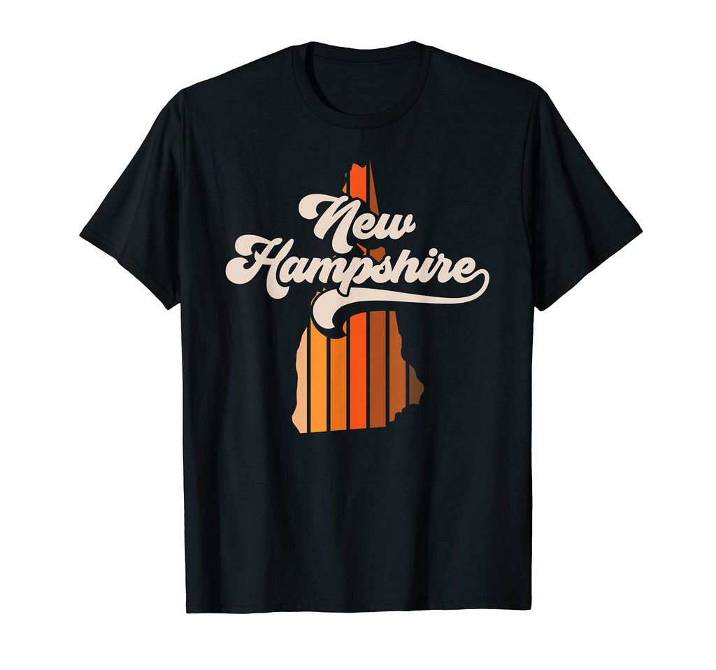 New Hampshire 70S Stripe State T-Shirt - Streetwear Style for Adults - T-Shirt, Sweatshirt, Hoodie