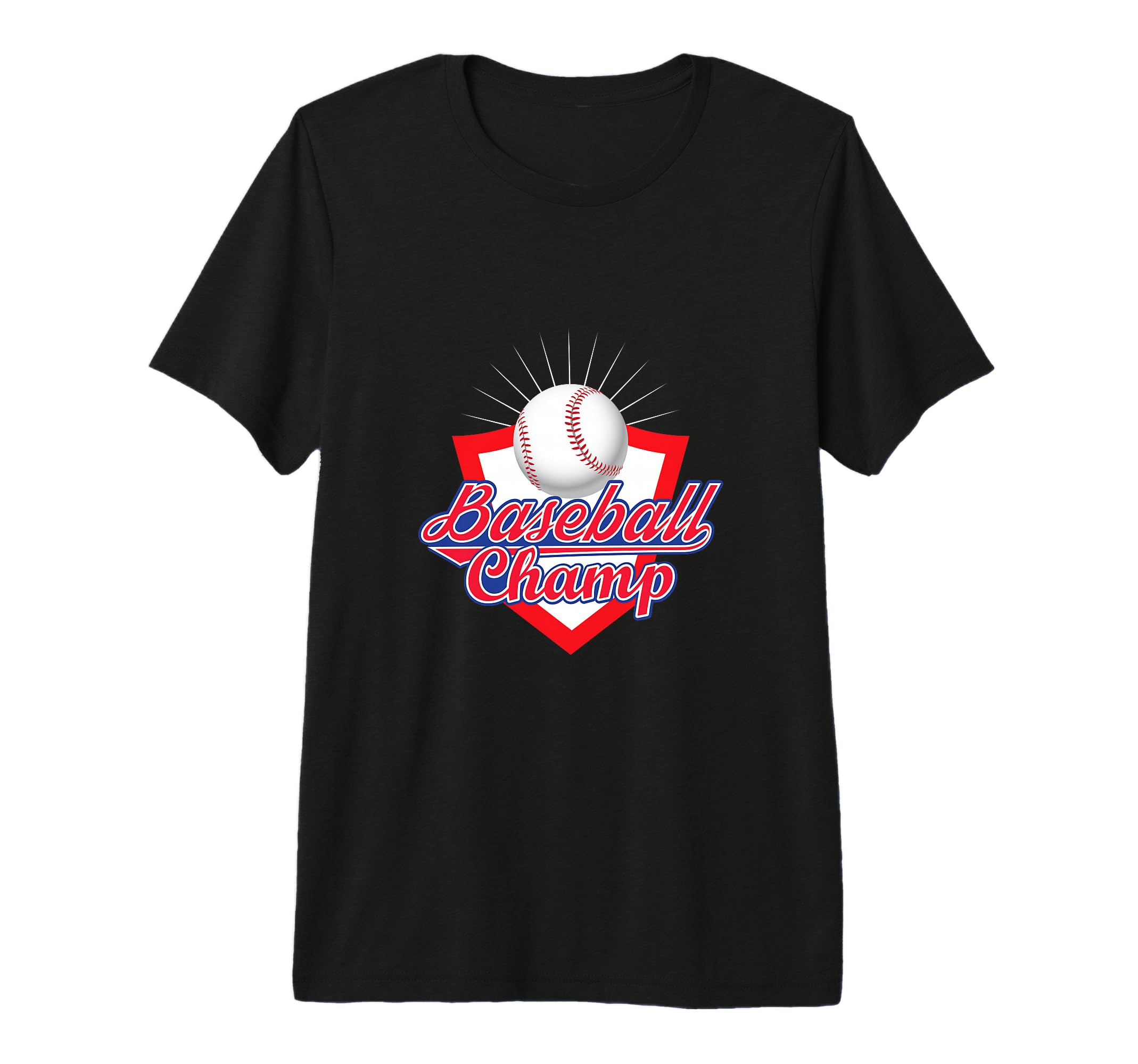 Baseball Champ Baseball Player Baseball T-Shirt - Custom Art Print Unisex - T-Shirt, Sweatshirt, Hoodie