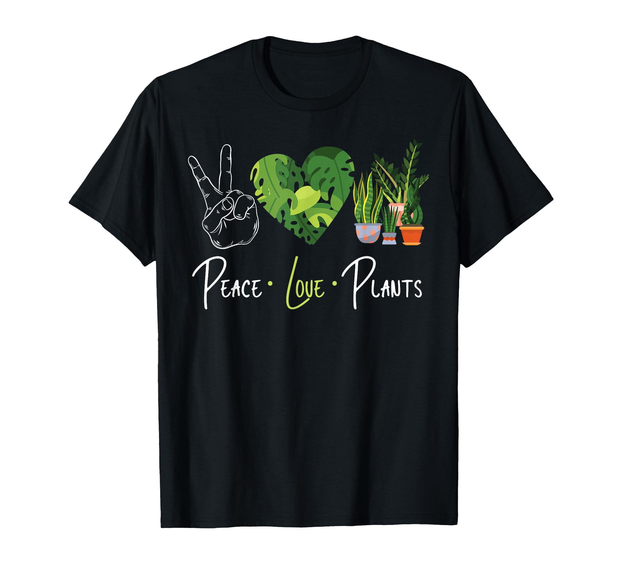 Plant Lover Gardening Peace Love T-Shirt - Casual Everyday Wear for Adults - T-Shirt, Sweatshirt, Hoodie