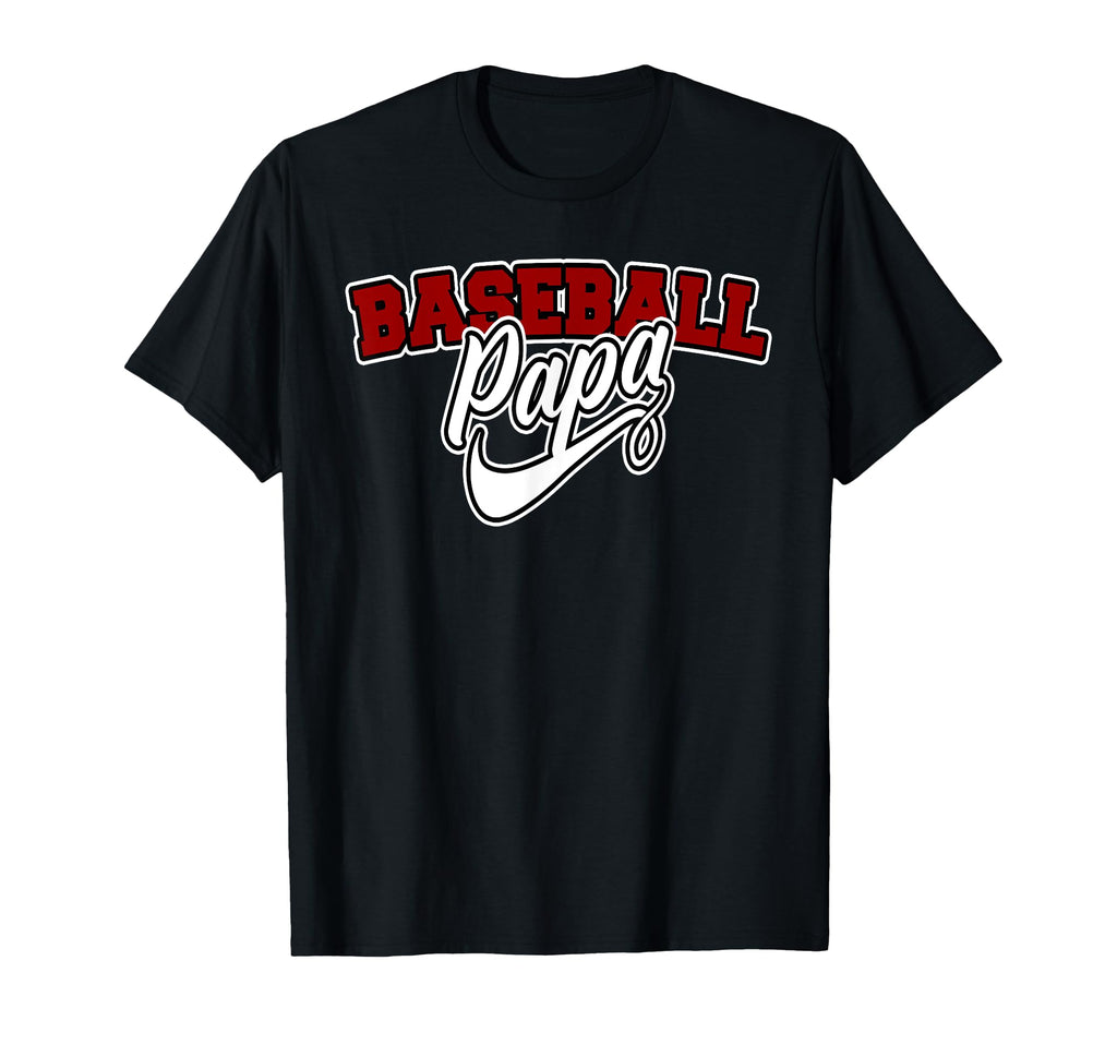 Baseball Papa Grandpa Grandparents T-Shirt - Graphic Print Men Women - T-Shirt, Sweatshirt, Hoodie