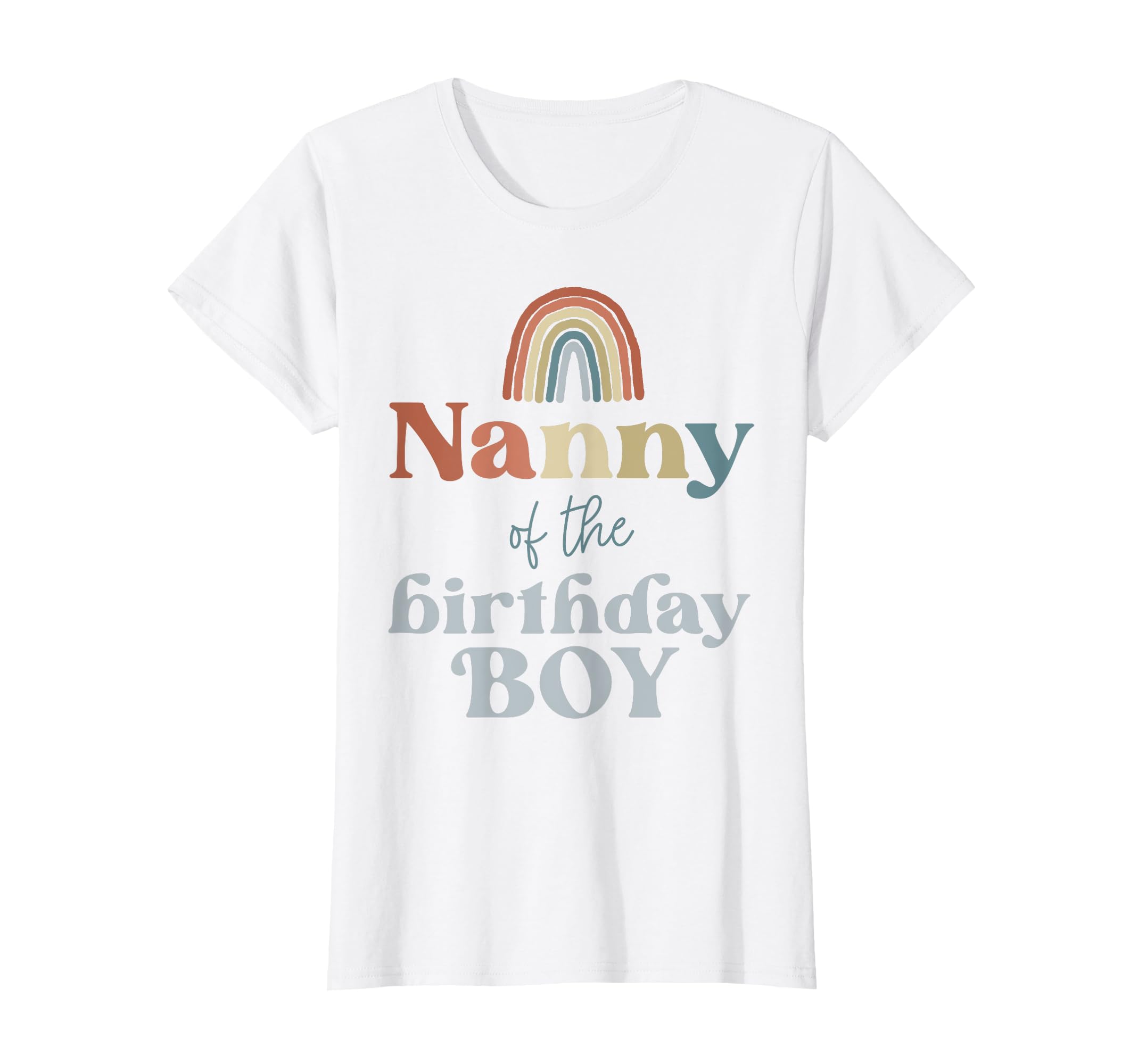 Nanny Birthday Boho Rainbow Party Supplies T-Shirt - Trendy Graphic Unisex - T-Shirt, Sweatshirt, Hoodie