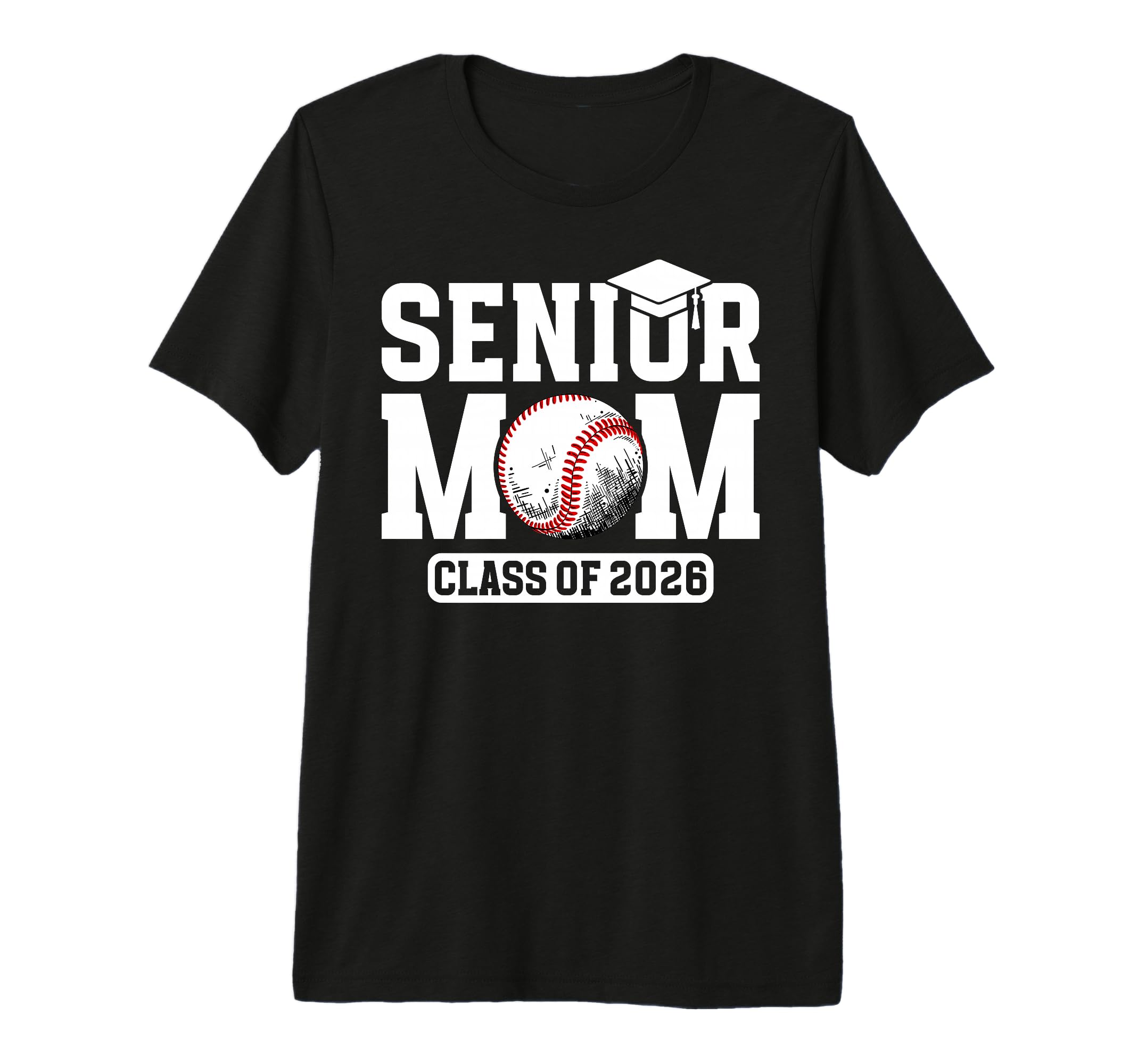 Baseball Senior Mom Class 2026 Baseball T-Shirt - Minimalist Print Unisex - T-Shirt, Sweatshirt, Hoodie
