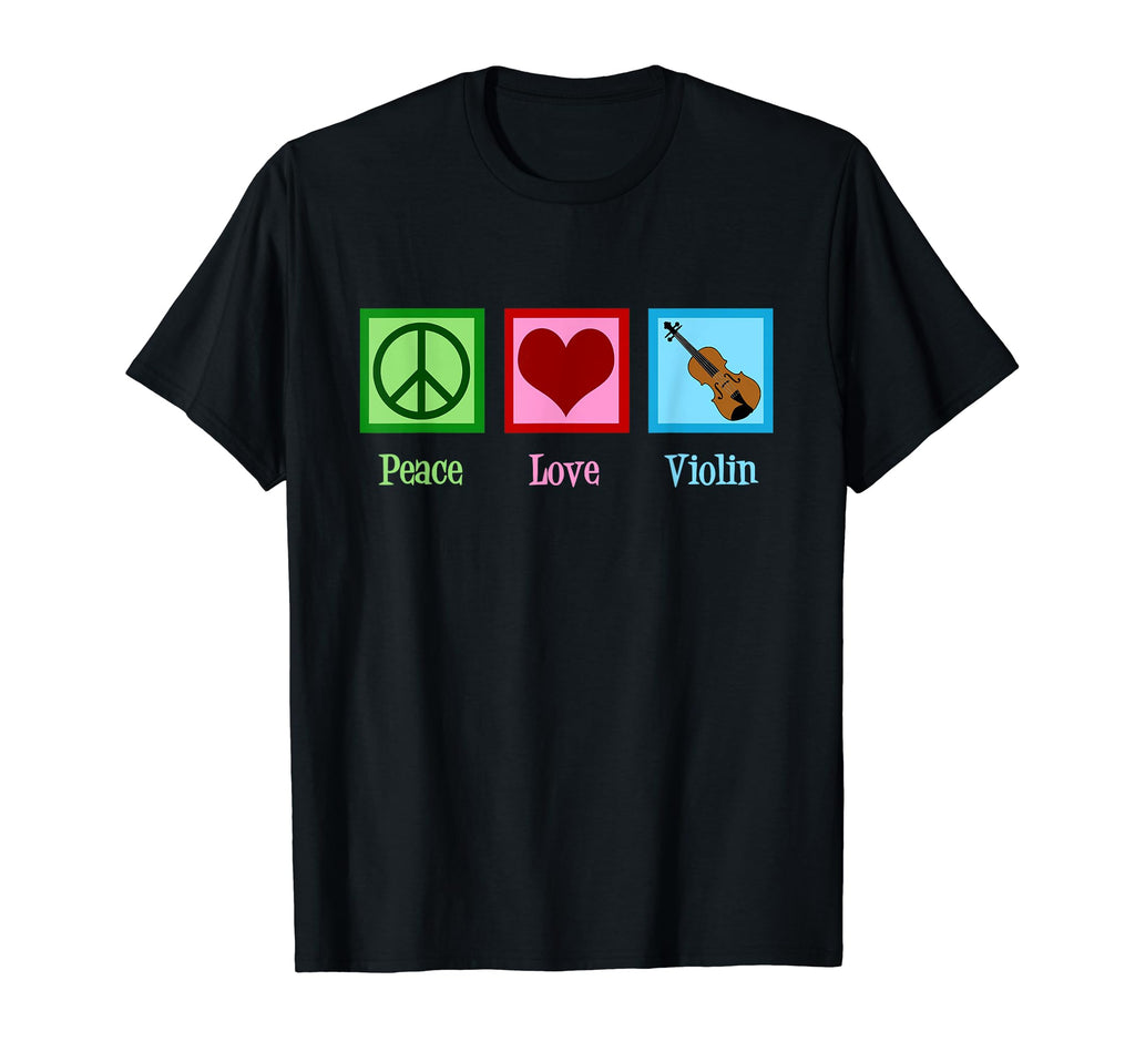 Peace Love Violin Violinist Gift Violins T-Shirt - Graphic Print Men Women - T-Shirt, Sweatshirt, Hoodie