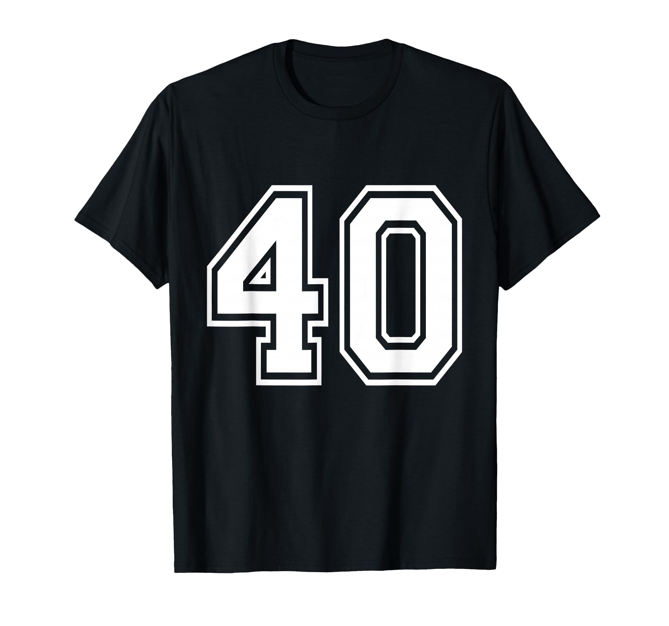 Number 40 Varsity Sports Team Jersey T-Shirt - Custom Art Print Men Women - T-Shirt, Sweatshirt, Hoodie