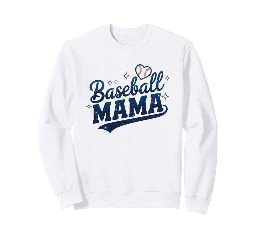 Baseball Mama Proud Baseball Mom Sweatshirt - Graphic Print Unisex - T-Shirt, Sweatshirt, Hoodie