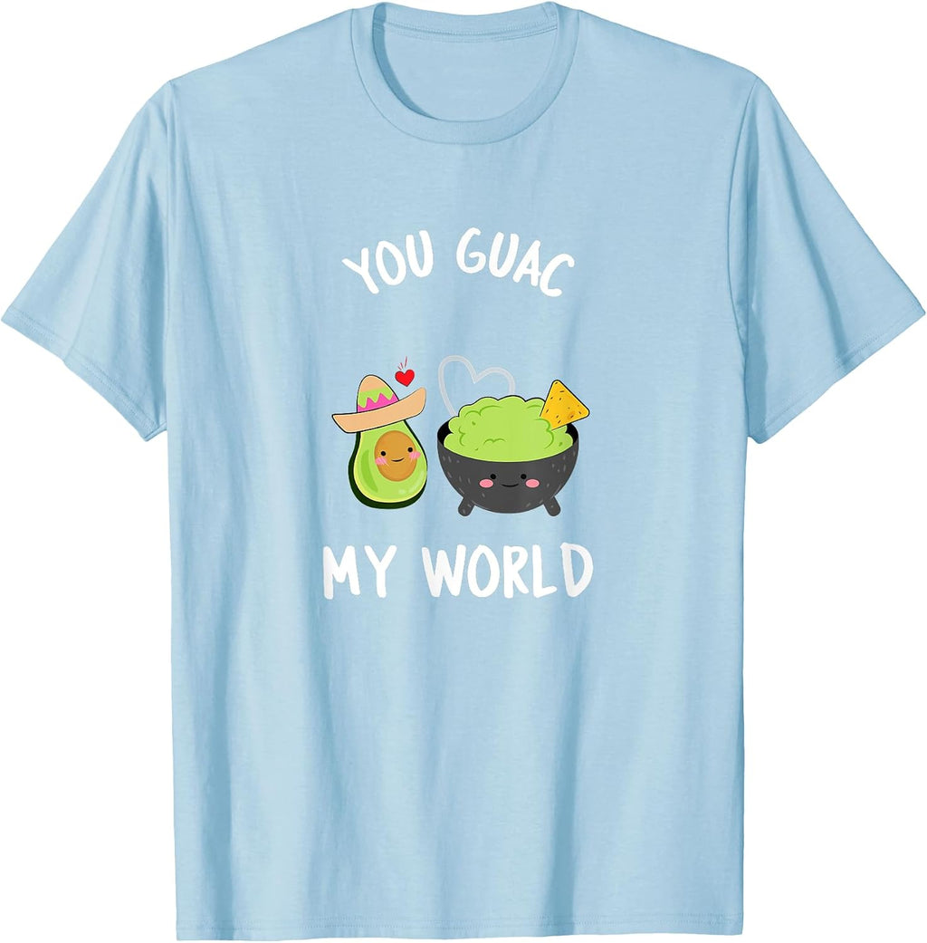 You Guac My World Guacamole Vegan Gift - Adult & Kids T-Shirts, Sweatshirts & Hoodies apparel design preview 1