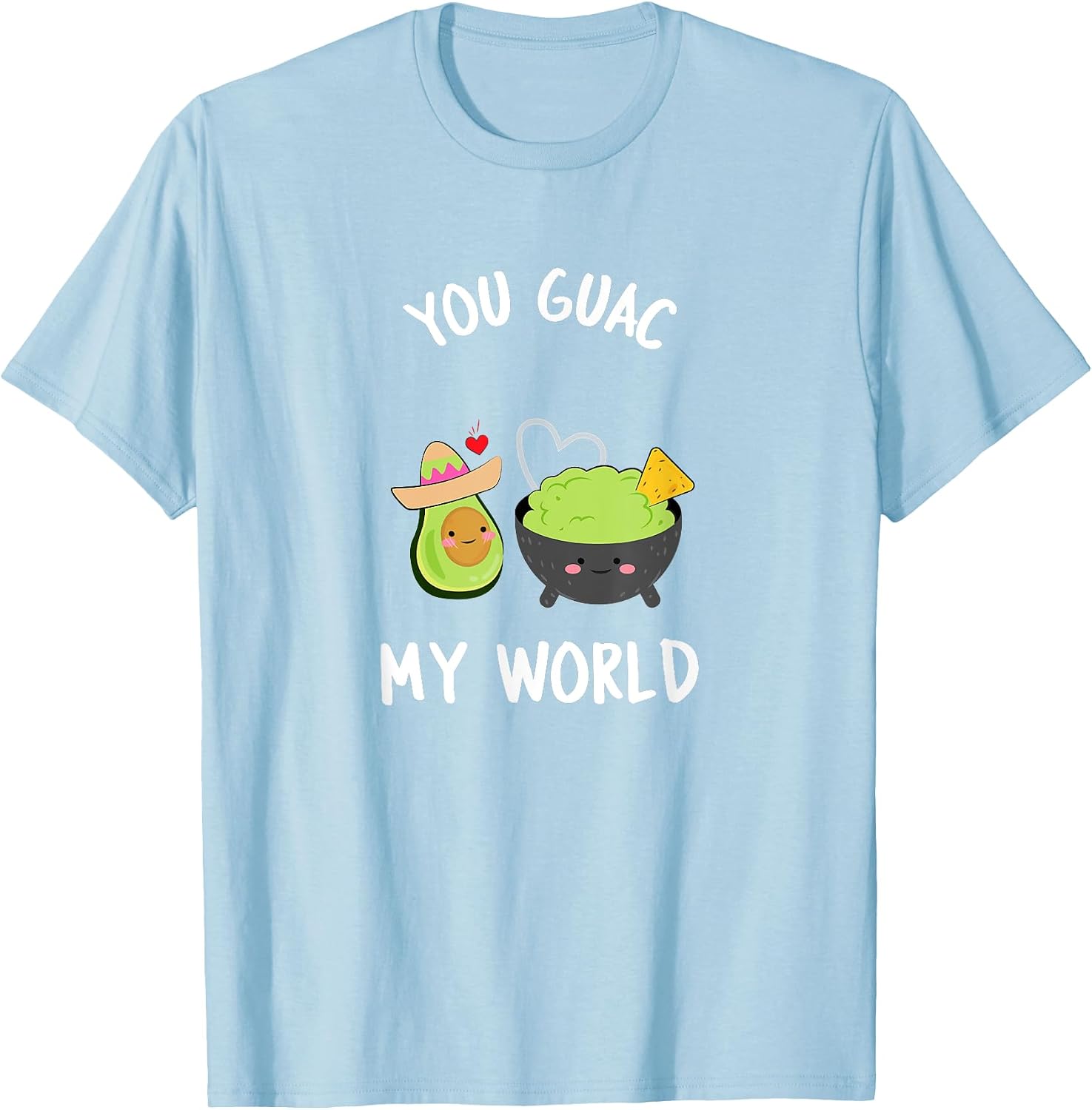 You Guac My World Guacamole Vegan Gift - Adult & Kids T-Shirts, Sweatshirts & Hoodies apparel design preview 1