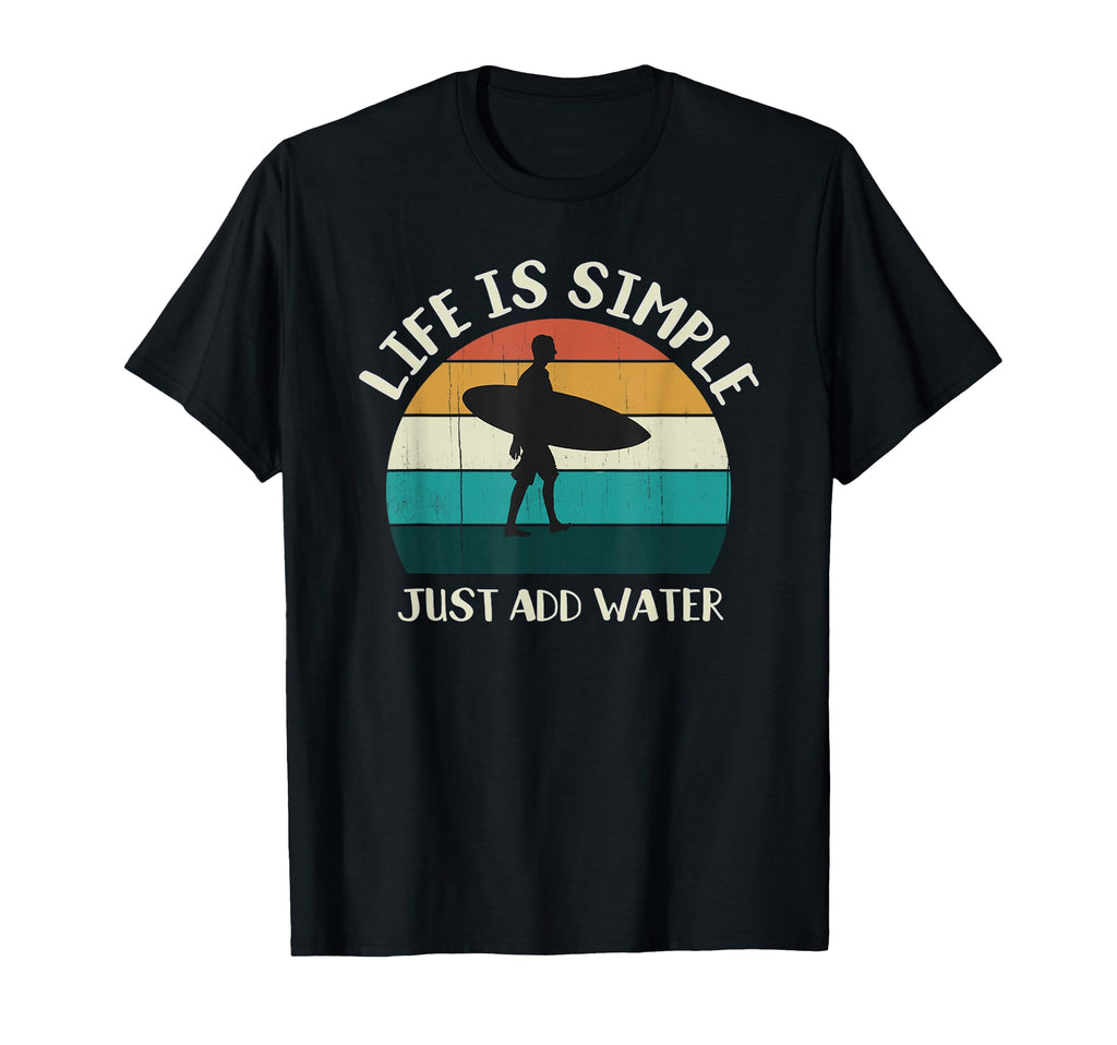 Just Add Water Sunset Surfer T-Shirt - Casual Everyday Wear for Adults - T-Shirt, Sweatshirt, Hoodie