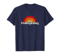 Fredericksburg Texas Tx 70S Rainbow T-Shirt - Fun Novelty Design for Adults - T-Shirt, Sweatshirt, Hoodie