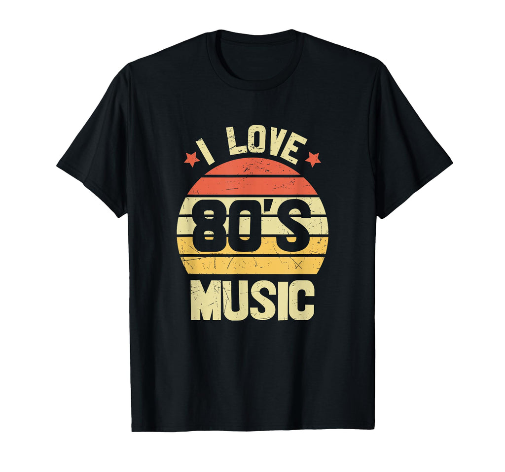I Love 80S Music Fun I Love 80S Music T-Shirt - Minimalist Print Men Women - T-Shirt, Sweatshirt, Hoodie