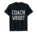 Coach Wright Custom Football Soccer T-Shirt - Unique Graphic for Adults - T-Shirt, Sweatshirt, Hoodie