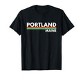 Portland Maine Stripes T-Shirt - Fun Novelty Design for Adults - T-Shirt, Sweatshirt, Hoodie