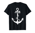 Distressed Sailing Nautical Grungy White T-Shirt - Minimalist Print Unisex - T-Shirt, Sweatshirt, Hoodie