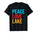 Hiking Peace Love Lake T-Shirt - Fun Novelty Design Men Women - T-Shirt, Sweatshirt, Hoodie