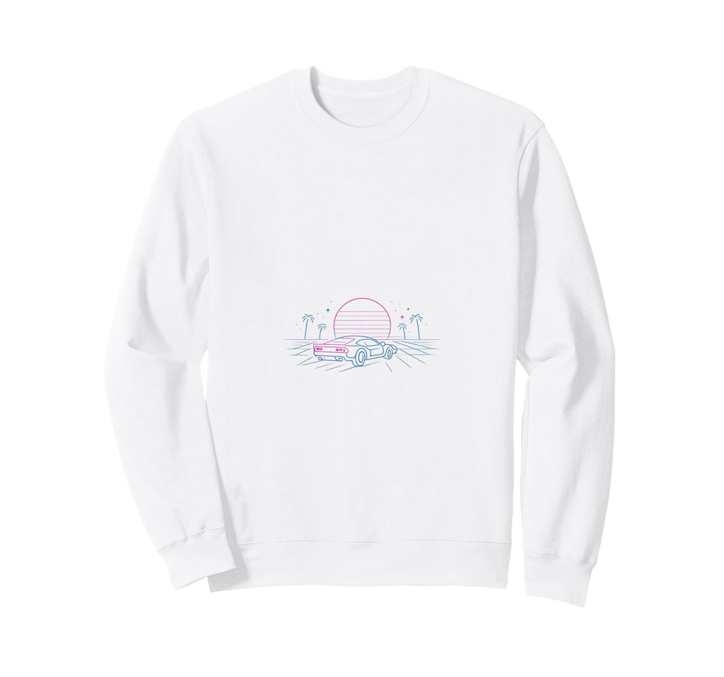80S Synthwave Sweatshirt - Fun Novelty Design Unisex - T-Shirt, Sweatshirt, Hoodie