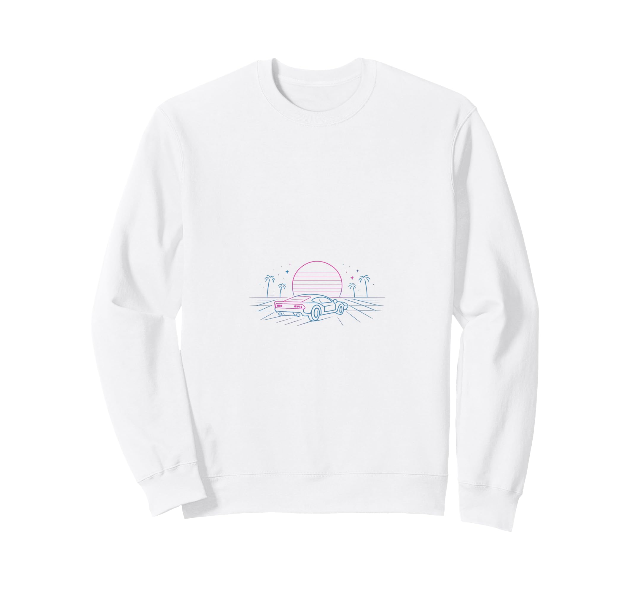 80S Synthwave Sweatshirt - Fun Novelty Design Unisex - T-Shirt, Sweatshirt, Hoodie