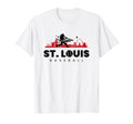 St Louis Baseball Minimalist Baseball Lover T-Shirt - Unique Graphic Unisex - T-Shirt, Sweatshirt, Hoodie