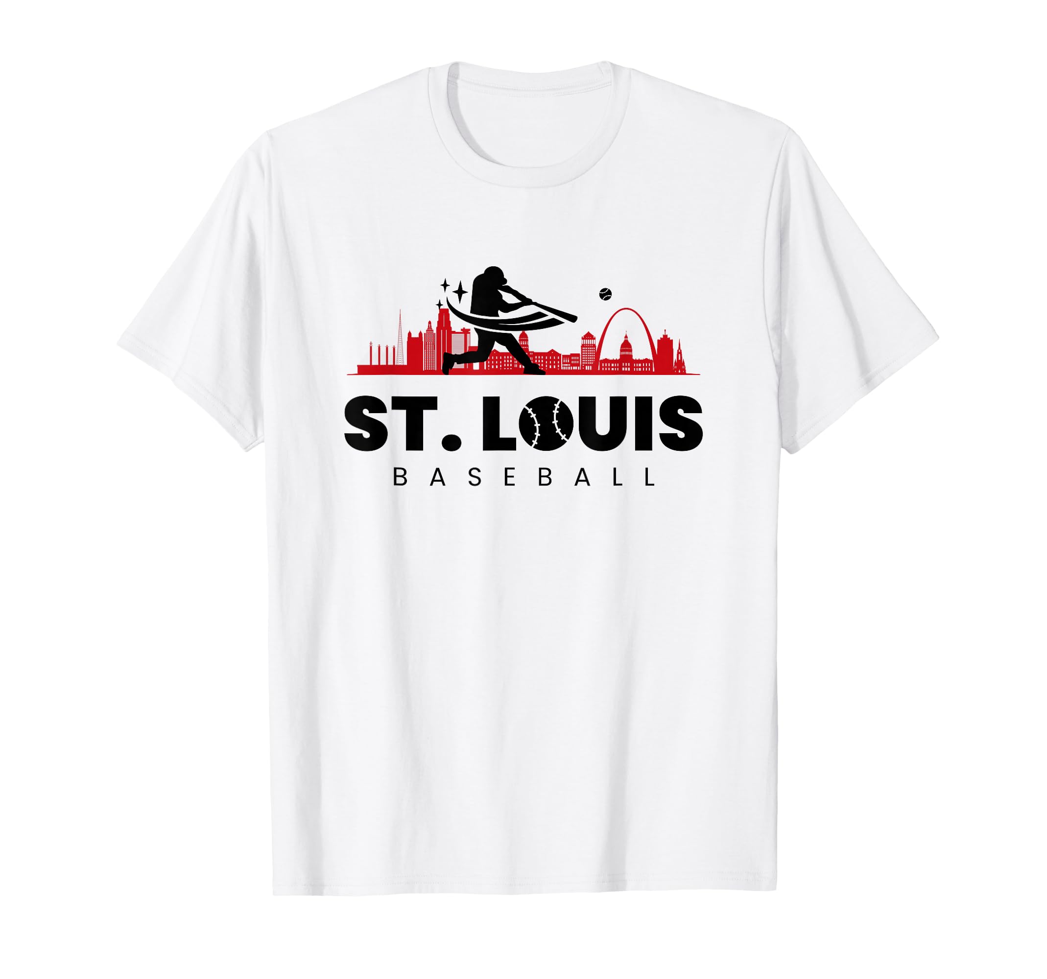 St Louis Baseball Minimalist Baseball Lover T-Shirt - Unique Graphic Unisex - T-Shirt, Sweatshirt, Hoodie