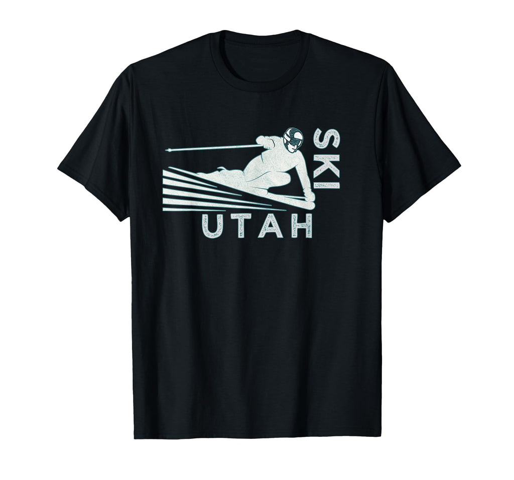 Ski Utah Snow Ski T-Shirt - Novelty Apparel for Adults - T-Shirt, Sweatshirt, Hoodie