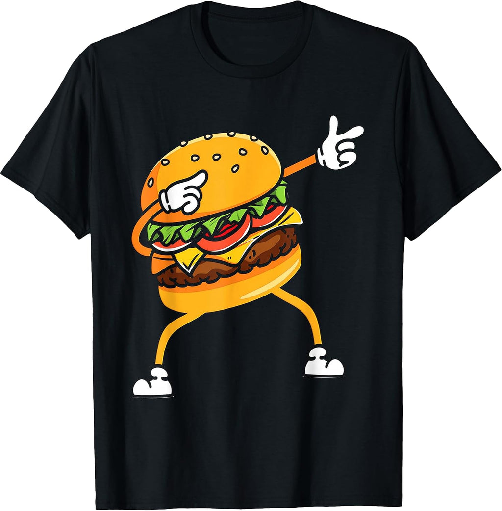 Funny Dabbing Burger - Adult & Kids T-Shirts, Sweatshirts & Hoodies apparel design preview 1