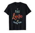 Peace Love Sandy Feet T-Shirt - Graphic Print Unisex - T-Shirt, Sweatshirt, Hoodie