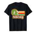 Fencing Silhouette 70S T-Shirt - Novelty Apparel Unisex - T-Shirt, Sweatshirt, Hoodie