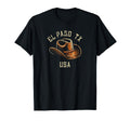 El Paso Tx Usa Cowboy Hat Distressed T-Shirt - Unique Graphic Unisex - T-Shirt, Sweatshirt, Hoodie