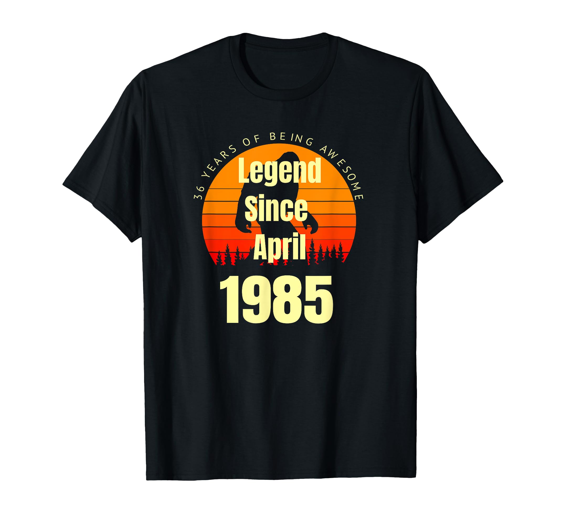36Th Birthday Legend Since April 1985 T-Shirt - Graphic Print for Adults - T-Shirt, Sweatshirt, Hoodie