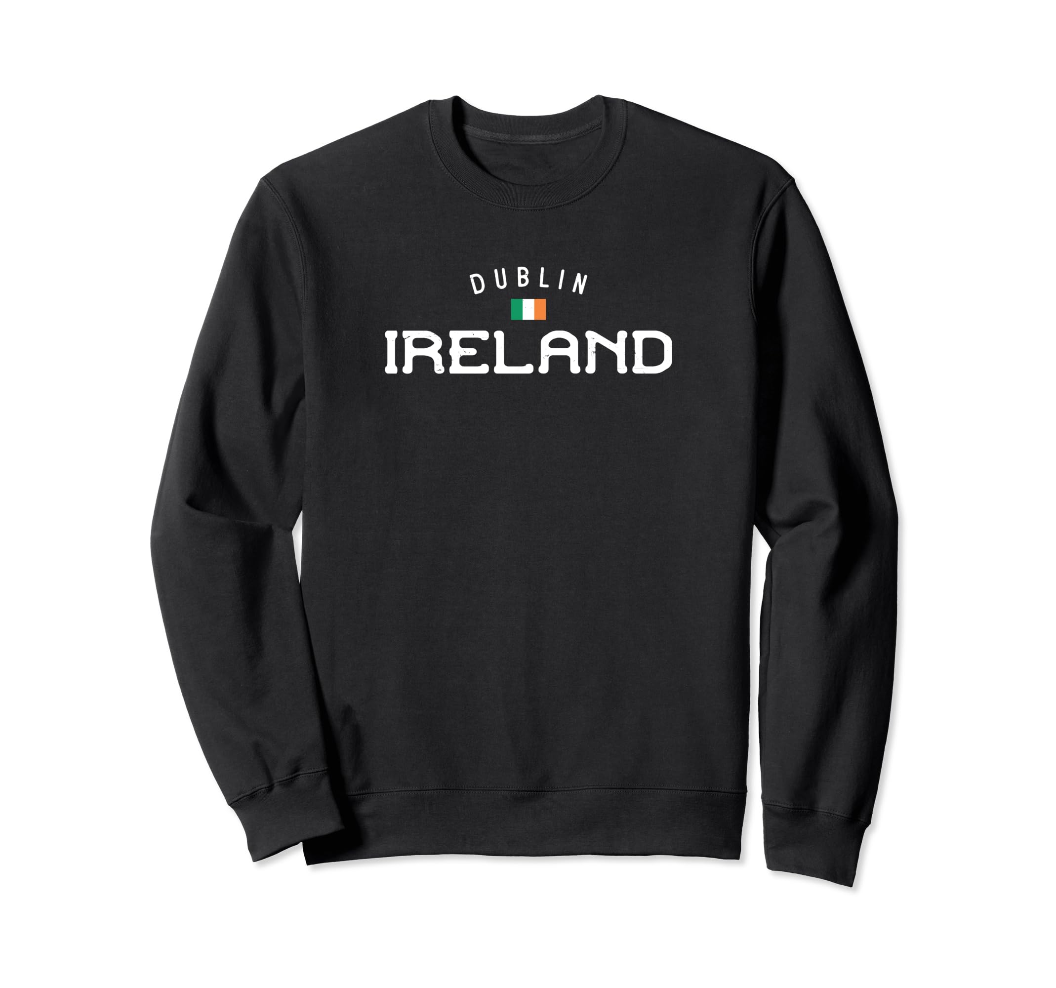 Dublin Ireland Distressed Irish Flag Sweatshirt - Minimalist Print Unisex - T-Shirt, Sweatshirt, Hoodie