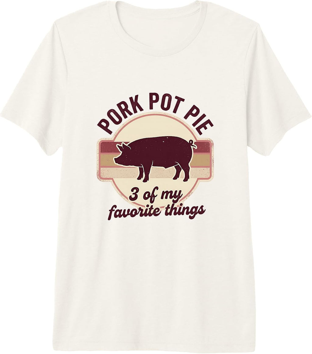Pork Pot Pie Food Humor Bbq Lover Pig - Adult & Kids T-Shirts, Sweatshirts & Hoodies apparel design preview 1