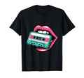 Nostalgic 80S And 90S Vibes Vibrant Lips T-Shirt - Custom Art Print Unisex - T-Shirt, Sweatshirt, Hoodie