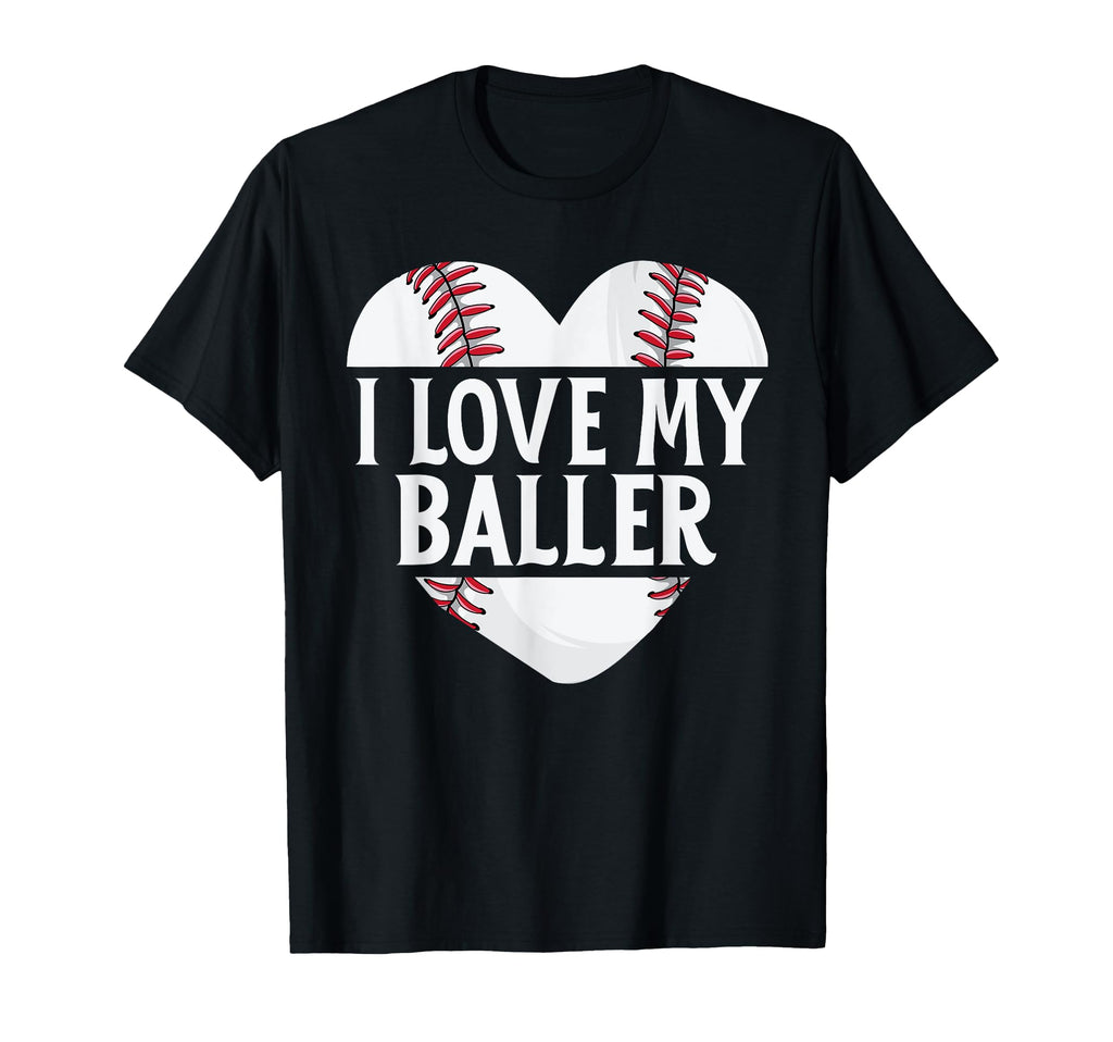 Baseball Dad Fathers Day Gift I Love My T-Shirt - Novelty Apparel Unisex - T-Shirt, Sweatshirt, Hoodie